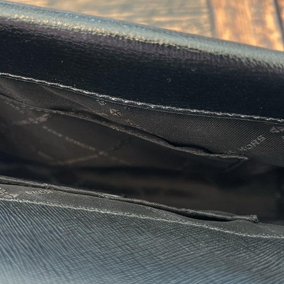 Michael Kors Black and Gray Crossbody Bag with Chevron Design - Picture 13 of 14